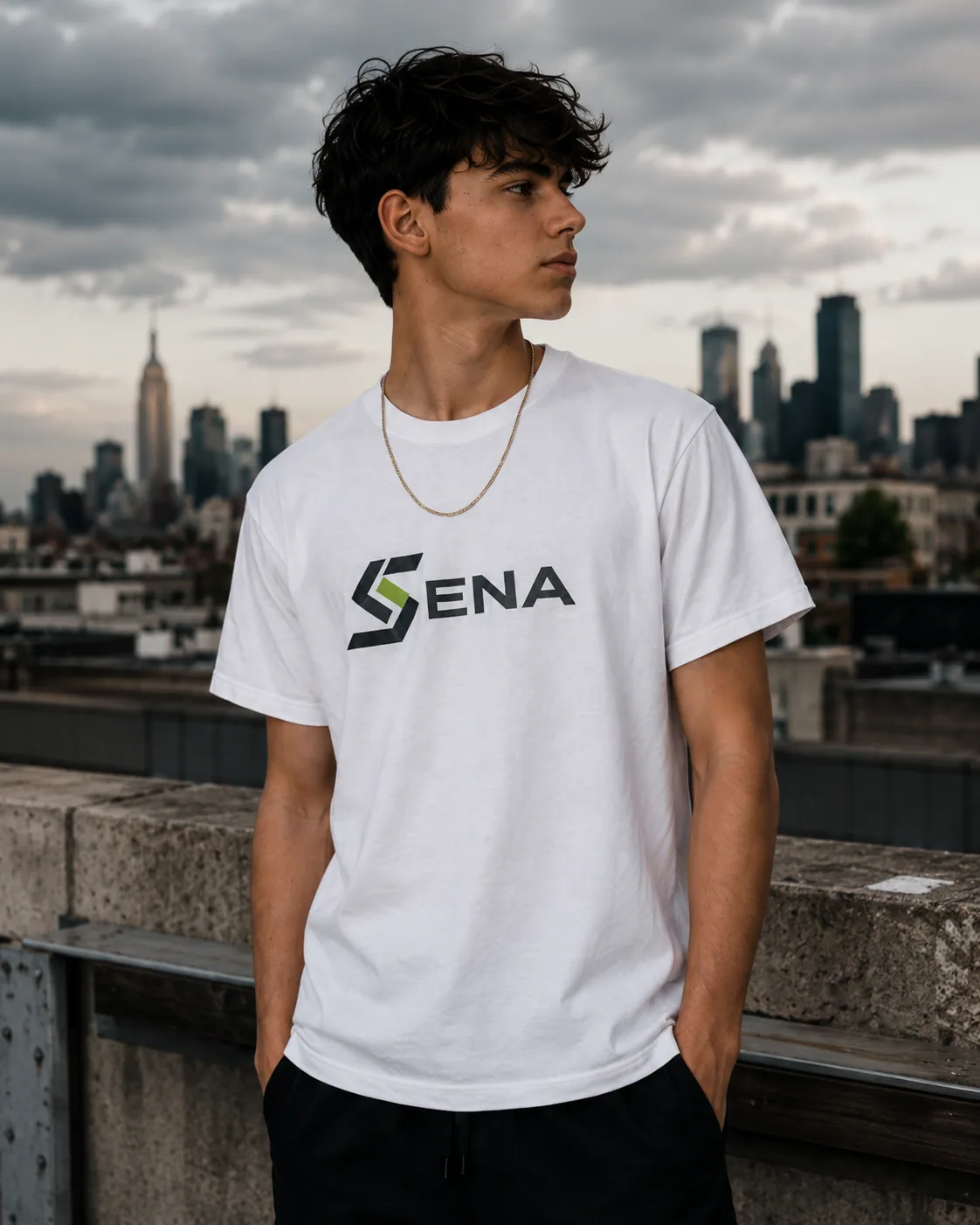 T-shirt Box Blanc vue alternative